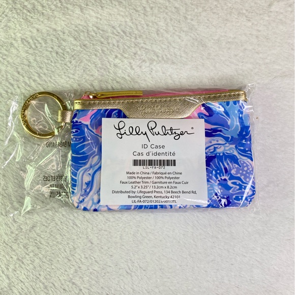 Lilly Pulitzer Top Zip ID Keychain Case - Picture 3 of 7